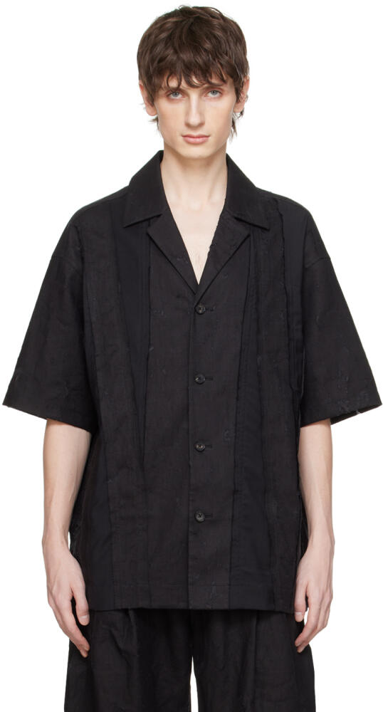 Feng Chen Wang Black Distressed Shirt Cover