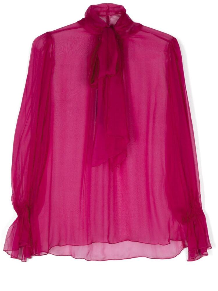 NISSA silk blouse - Pink Cover