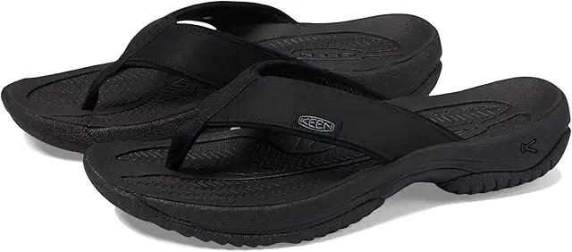 KEEN Kona Flip TG (Black/Steel Grey) Men's Shoes Cover