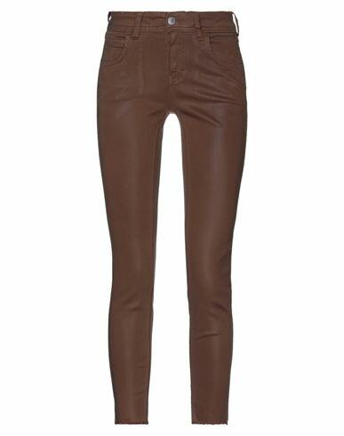 Haikure Woman Jeans Brown Cotton, Polyester, Elastane Cover