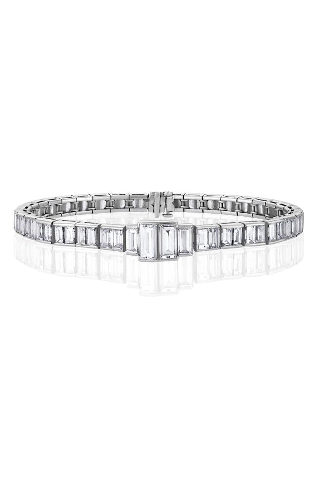 Mindi Mond Icon Diamond Lovers Line Bracelet in Platinum Cover