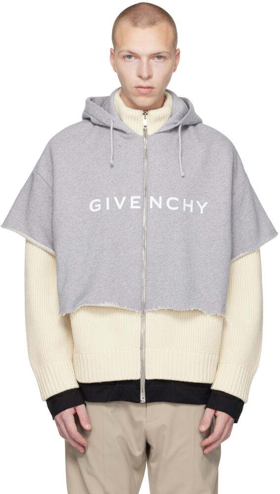 Givenchy Beige Layered Hoodie Cover