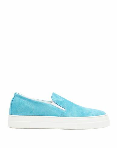 8 By Yoox Leather Low-top Flatform Slip-on Sneakers Man Sneakers Turquoise Calfskin Cover