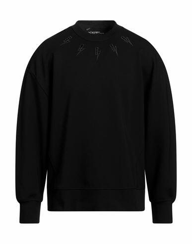 Neil Barrett Man Sweatshirt Black Viscose, Polyamide, Elastane Cover