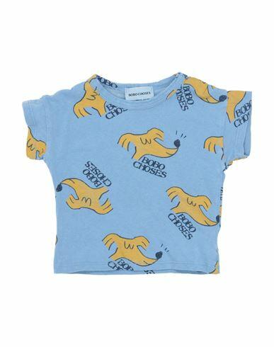 Bobo Choses Newborn T-shirt Sky blue Organic cotton Cover