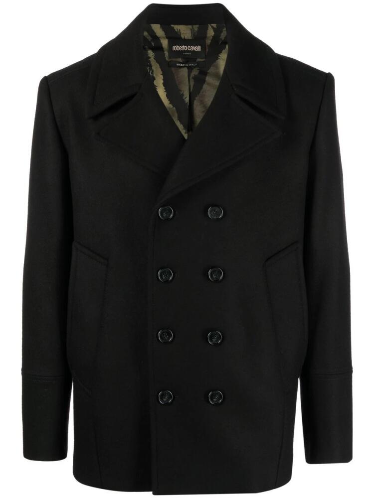 Roberto Cavalli double-breasted jacket - Black Cover