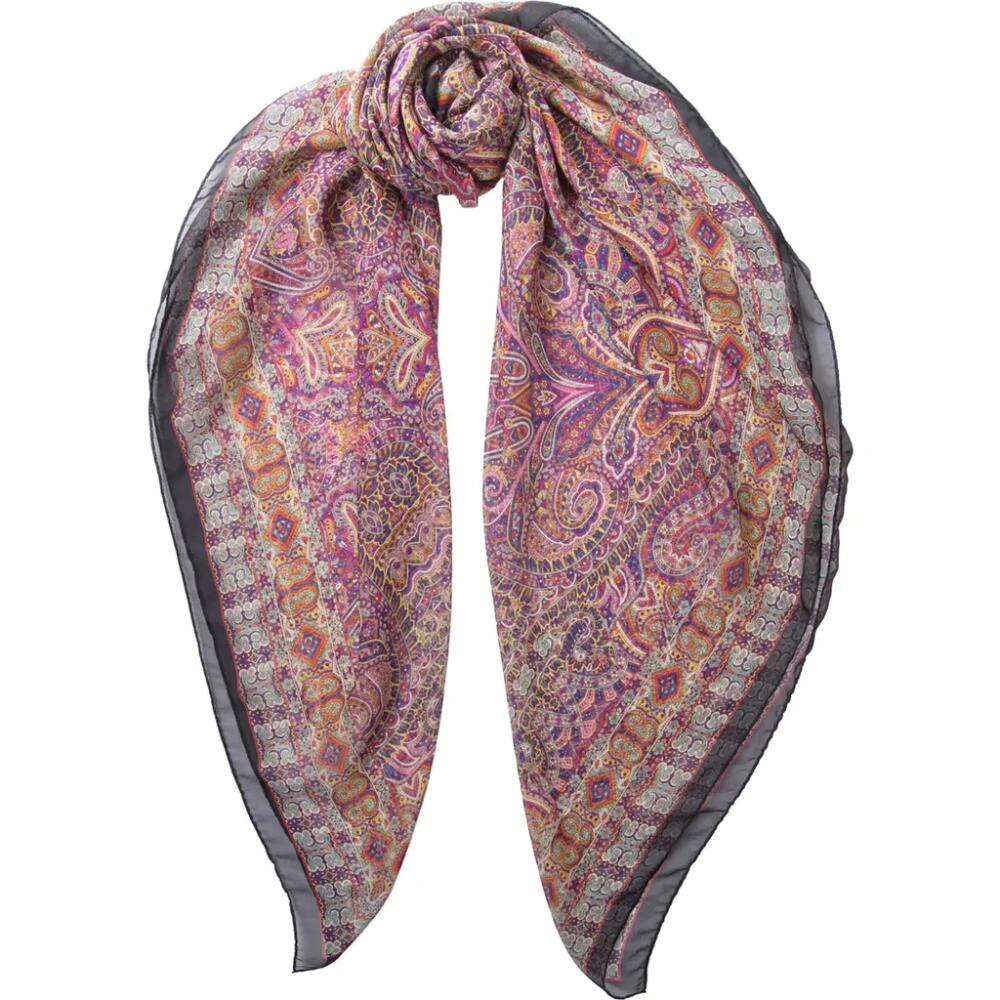 Elizabetta Ambra - Large Silk Scarf for Women in Multicolored Cover