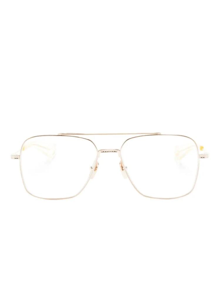 Dita Eyewear Flight-Seven pilot-frame glasses - Gold Cover