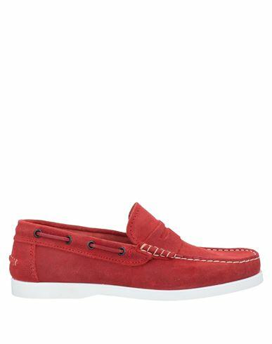 Angelo Pallotta Man Loafers Red Soft Leather Cover