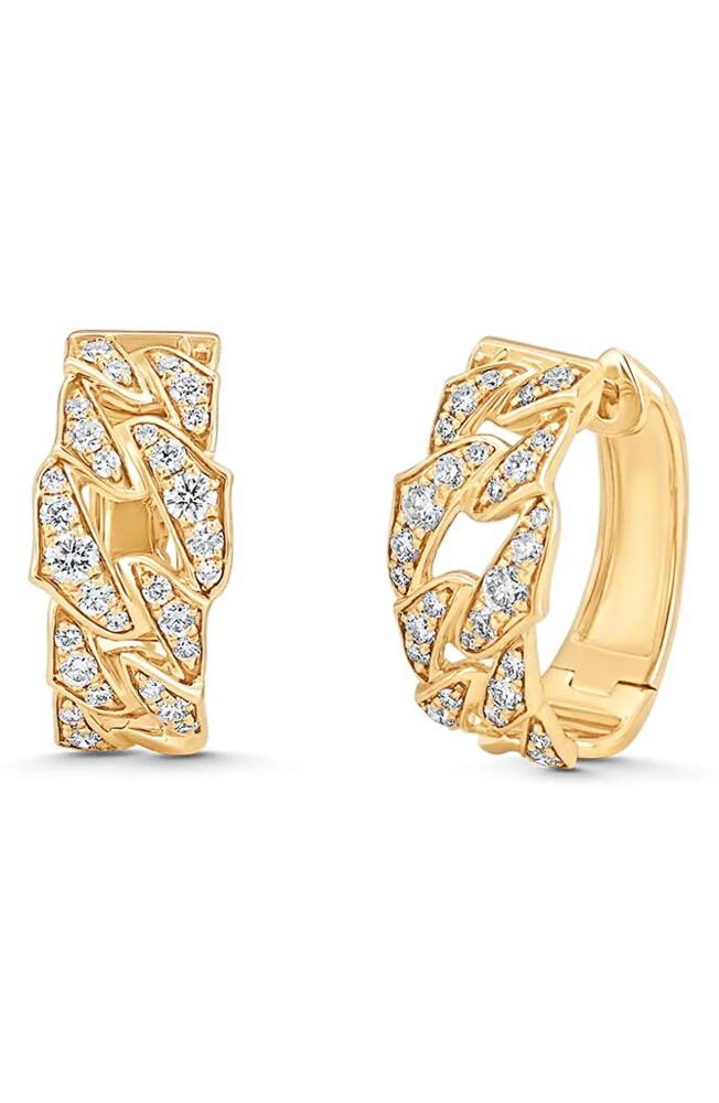 Sara Weinstock Lucia Diamond Hoop Earrings in Yellow Gold Cover