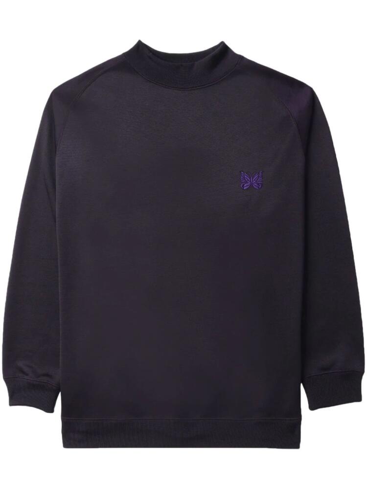 Needles logo-embroidered jersey sweatshirt - Purple Cover