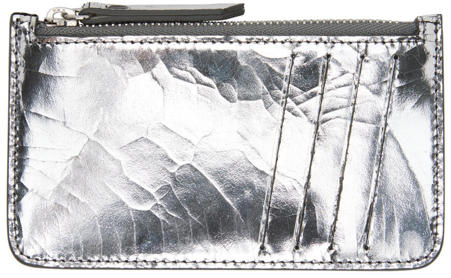 Maison Margiela Silver Mirror Card Holder Cover