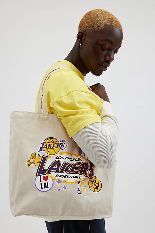 Mitchell & Ness NBA Patch Tote Bag in Purple Cover