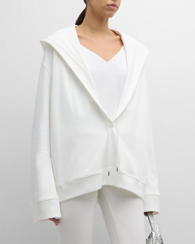 Courreges Cocoon Fleece V-Neck Hoodie Cover