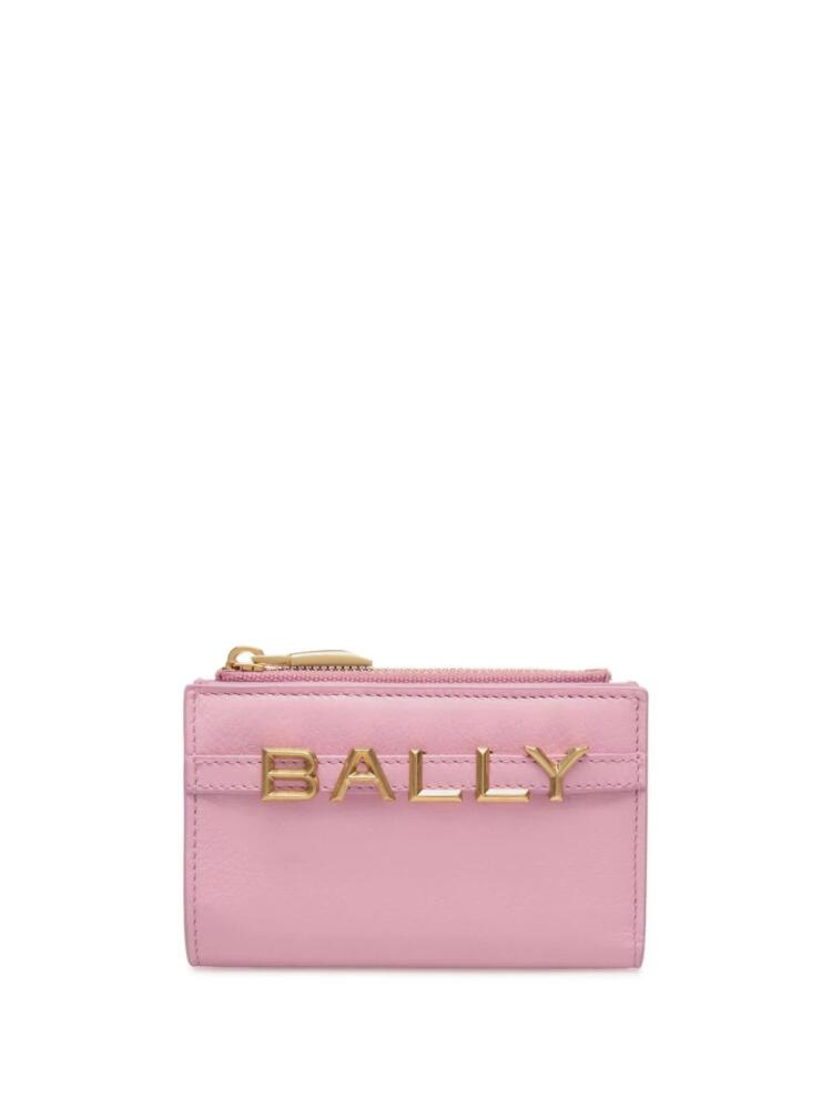 Bally logo-lettering wallet - Pink Cover