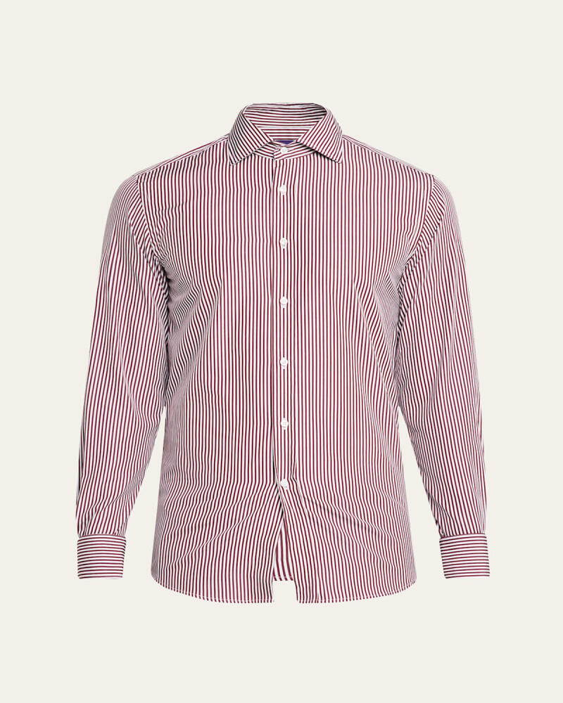 Ralph Lauren Purple Label Men's Aston Striped Poplin Sport Shirt Cover