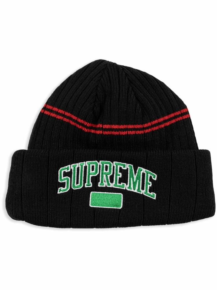 Supreme logo-embroidered beanie - Black Cover