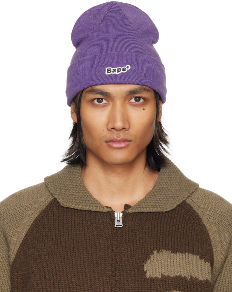 BAPE Purple Patch Beanie Cover