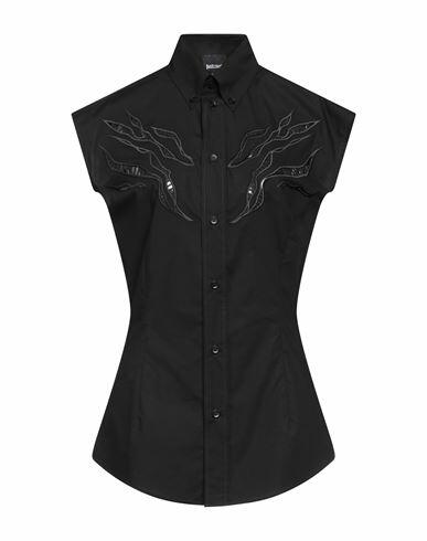 Just Cavalli Woman Shirt Black Cotton Cover