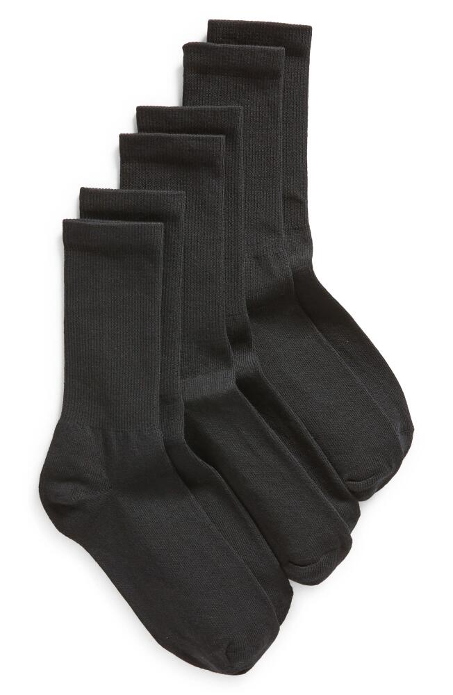 Nordstrom 3-Pack Everyday Crew Socks in Black Cover