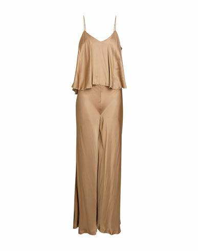 Vicolo Woman Jumpsuit Camel Viscose Cover