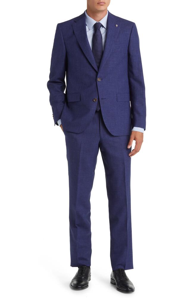 Jack Victor Espirit Wool Blend Suit in Medium Blue Cover