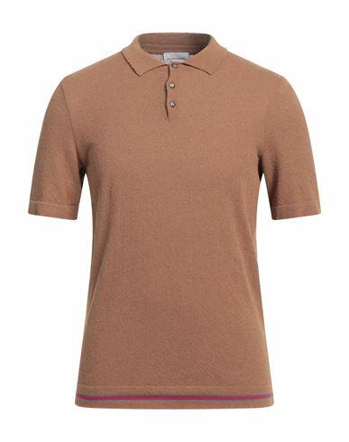 Scaglione Man Sweater Brown Cotton, Polyamide Cover