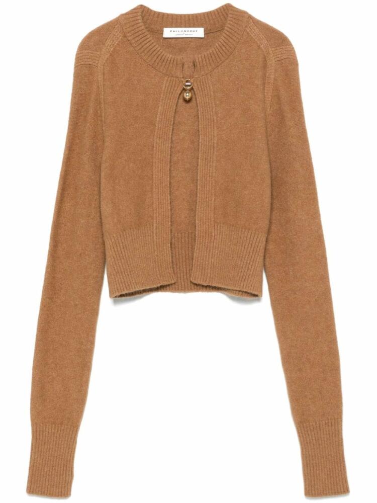 Philosophy Di Lorenzo Serafini cropped cardigan - Brown Cover