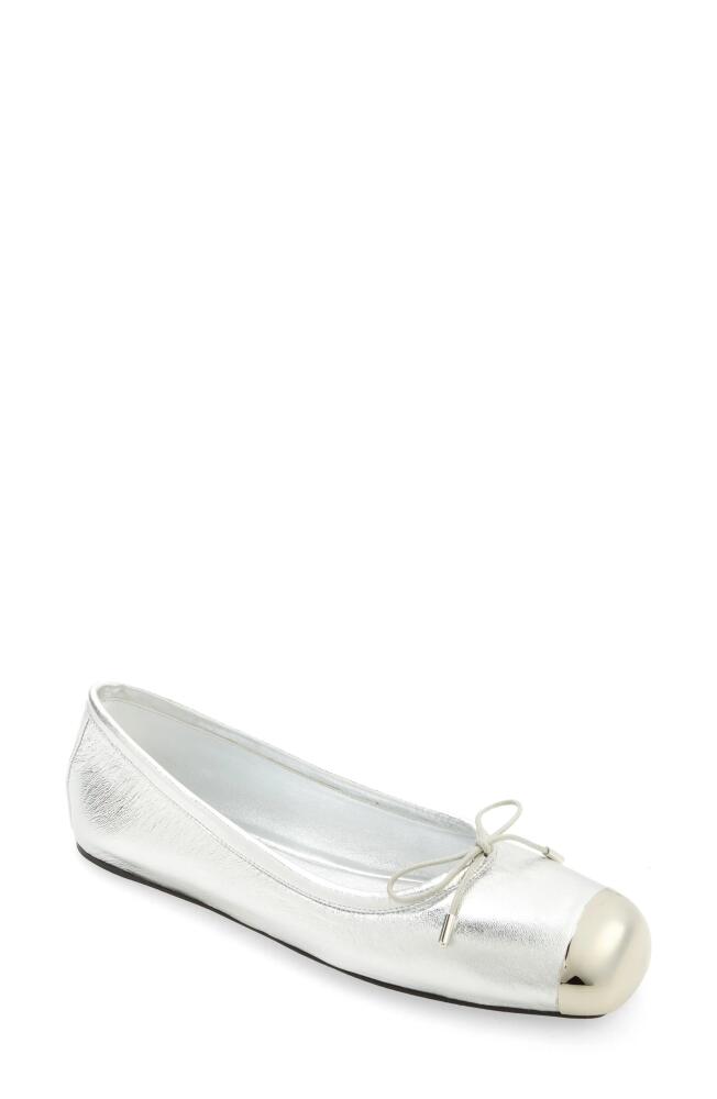 Alexander McQueen Punk Ballet Flat in Silver Cover