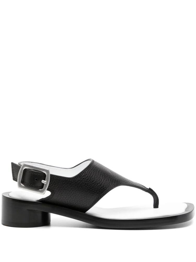 MM6 Maison Margiela Anatomic 35mm leather sandals - Black Cover