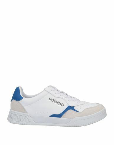 Bikkembergs Man Sneakers White Soft Leather Cover