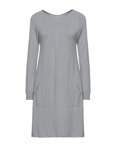 Cashmere Company Woman Mini dress Grey Wool, Cashmere, Nylon, Elastane Cover