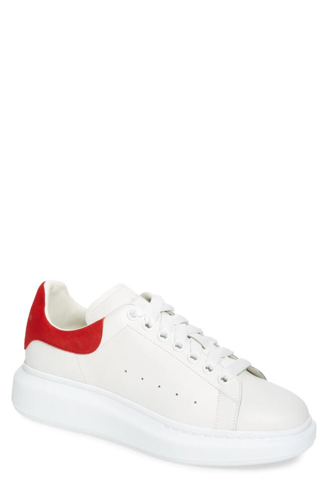 Alexander McQueen Oversized Sneaker in White/Lust Red Cover