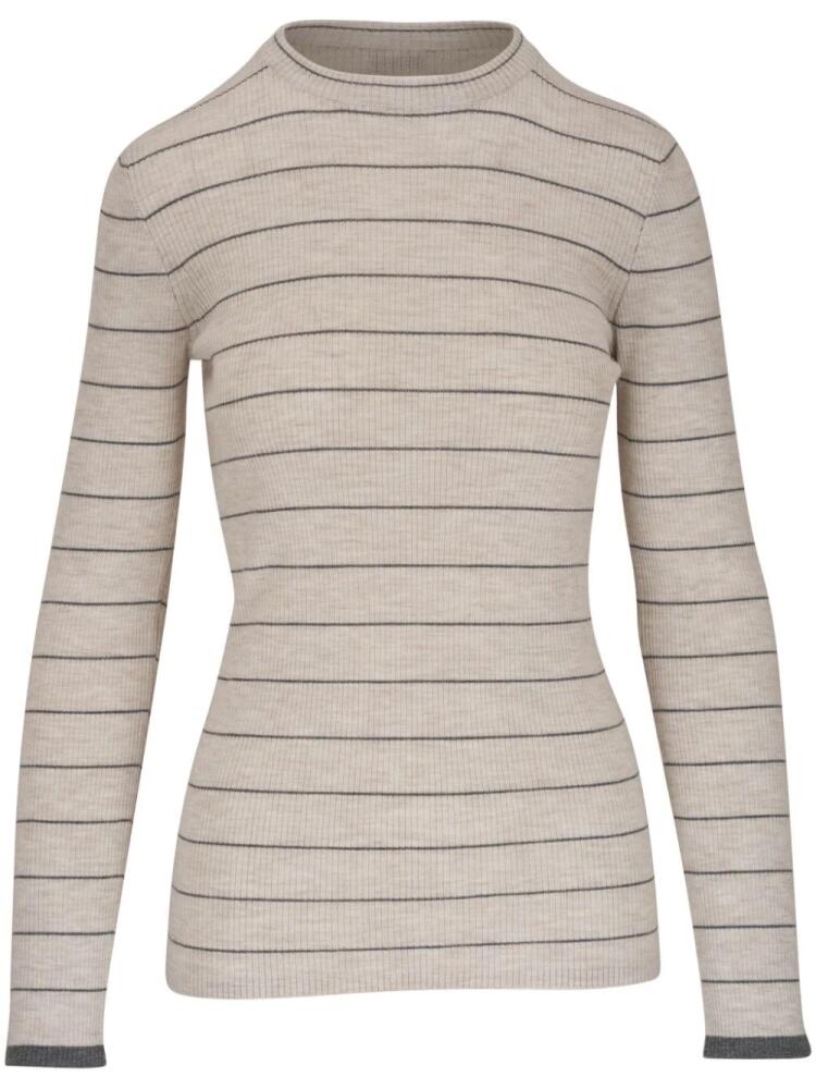 Brunello Cucinelli striped jumper - Neutrals Cover