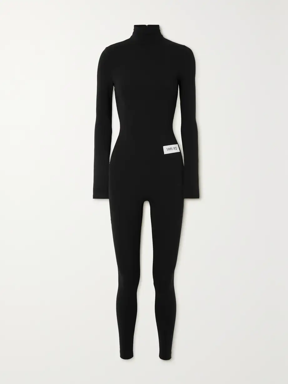 Dolce & Gabbana - Stretch-jersey Turtleneck Jumpsuit - Black Cover