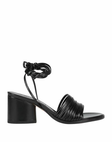 Aeydē Woman Sandals Black Soft Leather Cover