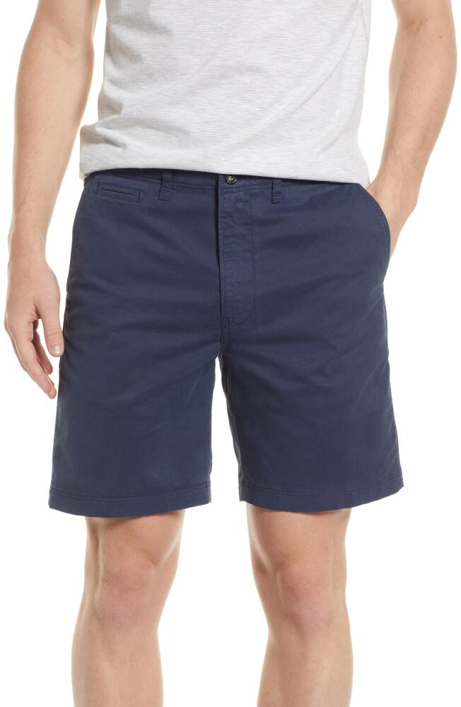 Billy Reid Men's Cotton Blend Chino Shorts in Dress Blues Cover