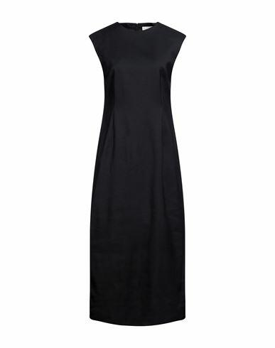 Sportmax Woman Maxi dress Midnight blue Viscose, Virgin Wool, Polyamide, Elastane Cover