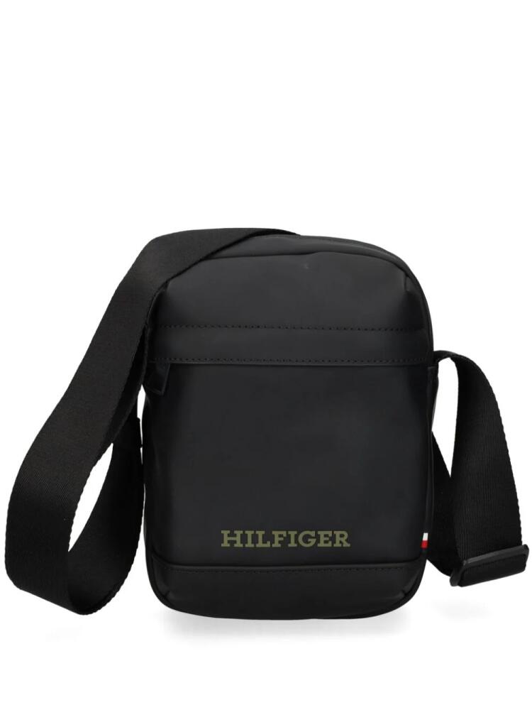 Tommy Hilfiger logo-print messenger bag - Black Cover