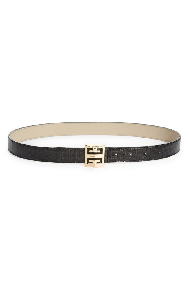 Givenchy 4G Buckle Reversible Leather Belt in Black Cover