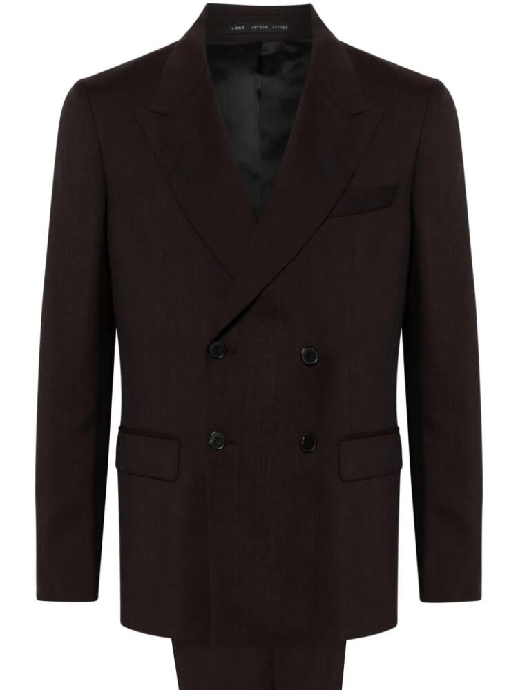 Low Brand double-breasted virgin-wool suit - Red Cover