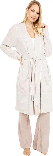 Barefoot Dreams Cozychic Lite Ribbed Robe (Faded Rose/Pearl) Women's Robe Cover