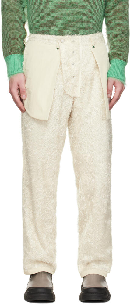 Craig Green SSENSE Exclusive Off-White Fluffy Reversible Trousers Cover