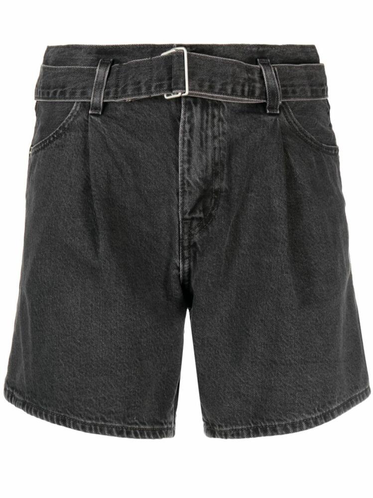 Levi's pleated denim shorts - Black Cover