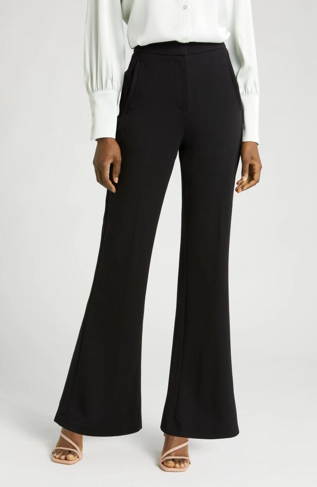 halogen(r) High Waist Straight Leg Pants in Rich Black Cover