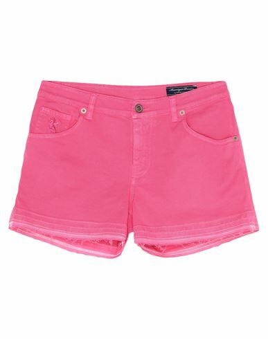 Avantgar Denim By European Culture Woman Shorts & Bermuda Shorts Fuchsia Cotton, Polyester, Elastane Cover