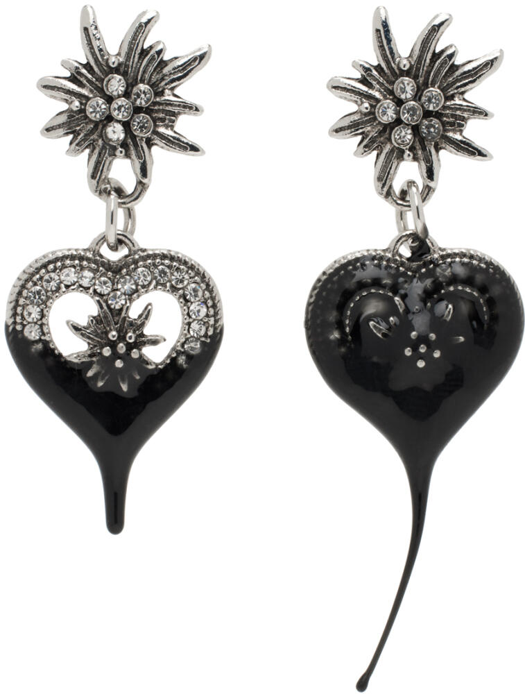 Ottolinger Silver Dipped Flower Heart Earrings Cover