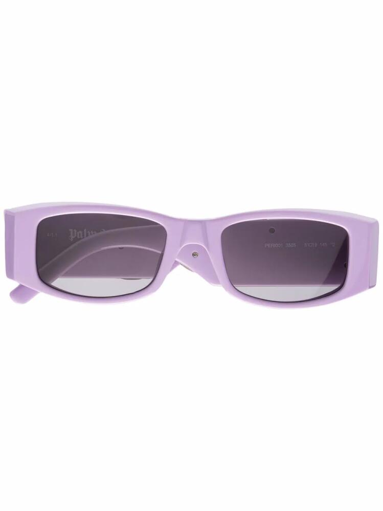 Palm Angels Eyewear Angel rectangle-frame sunglasses - Purple Cover