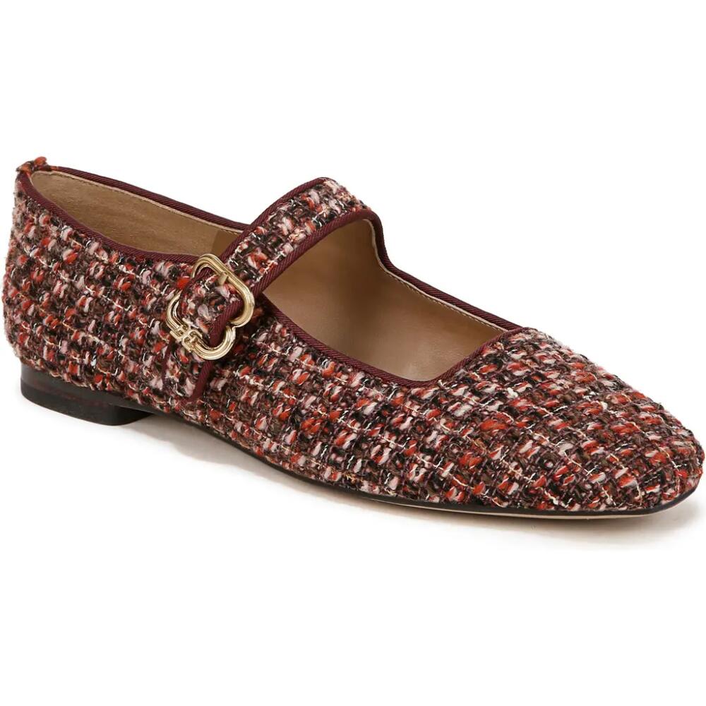 Sam Edelman Michaela Mary Jane Flat in Coffee Multi Cover