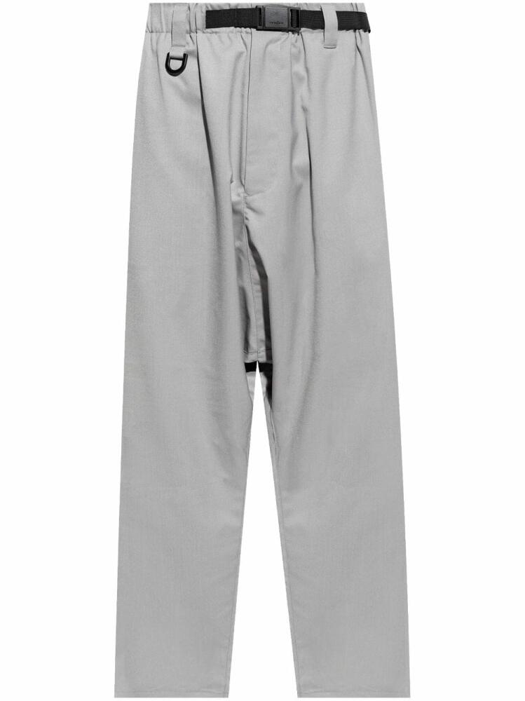 Y-3 striped track pants - Grey Cover